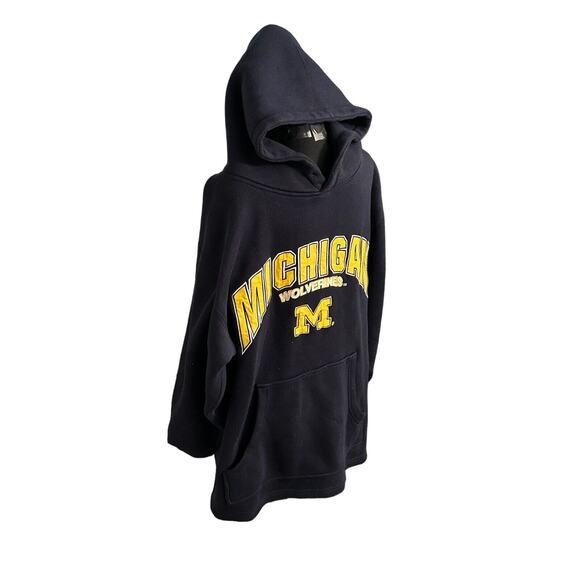 Michigan Wolverines Colosseum Hoodie Mens Medium Black With Pocket - Picture 2 of 8